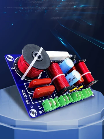 Плата аудио-HiFi фильтра мощностью 250 Вт, 5200 Гц-5500 Гц, 3-полосный кроссовер фильтра динамиков