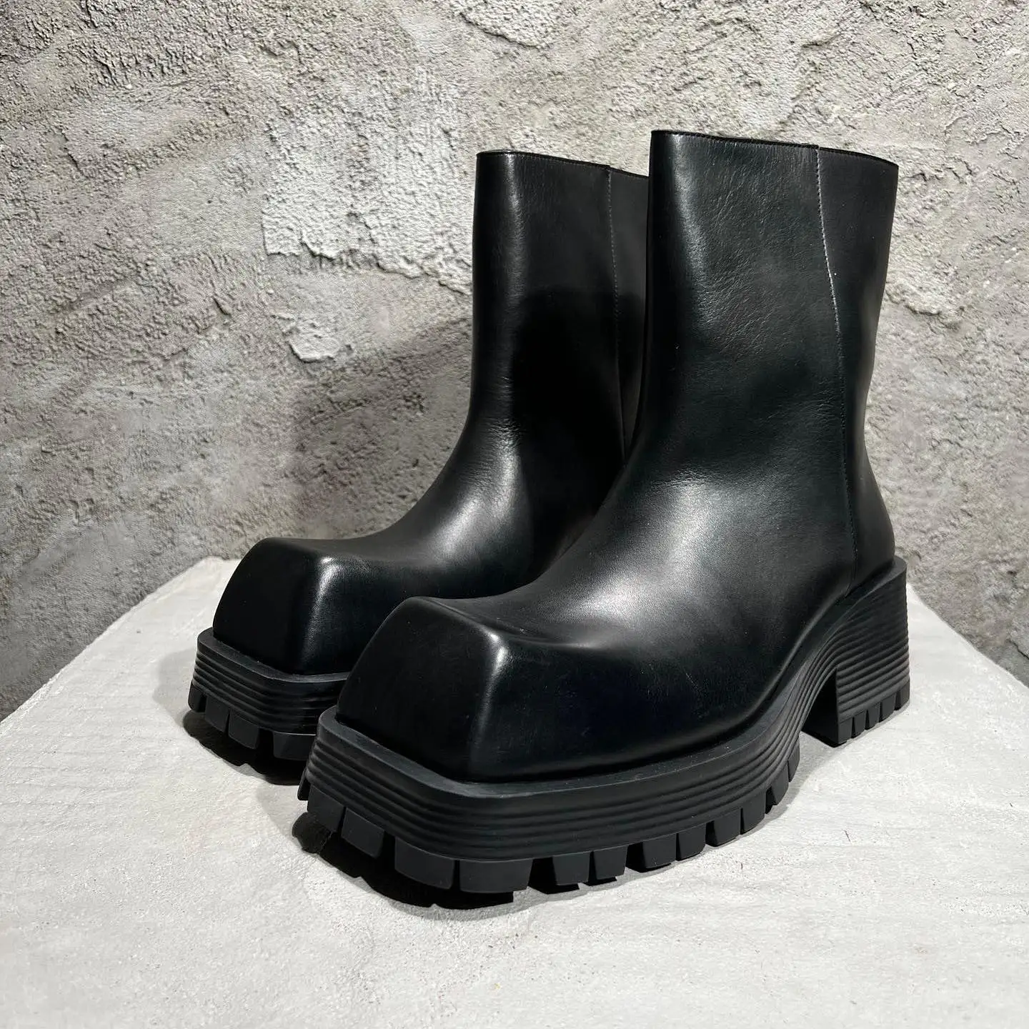 

NIGO Square Toe Platform Boots Shoes #nigo53782