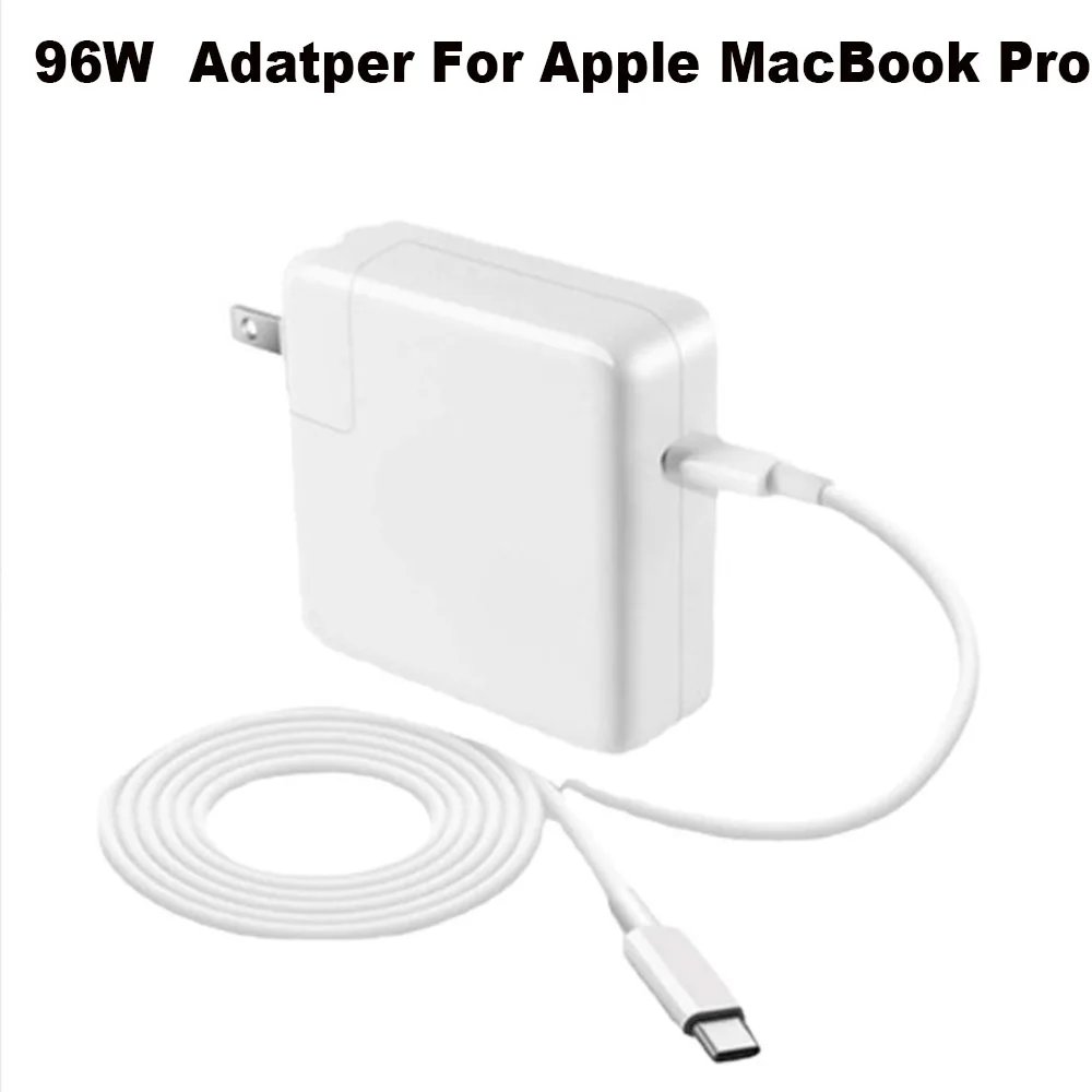 Зарядное устройство USB Type-C на 96 Вт для MacBook Pro 16 15 14 13 дюймов 2021 2020 2017 2019 Air iPad адаптер