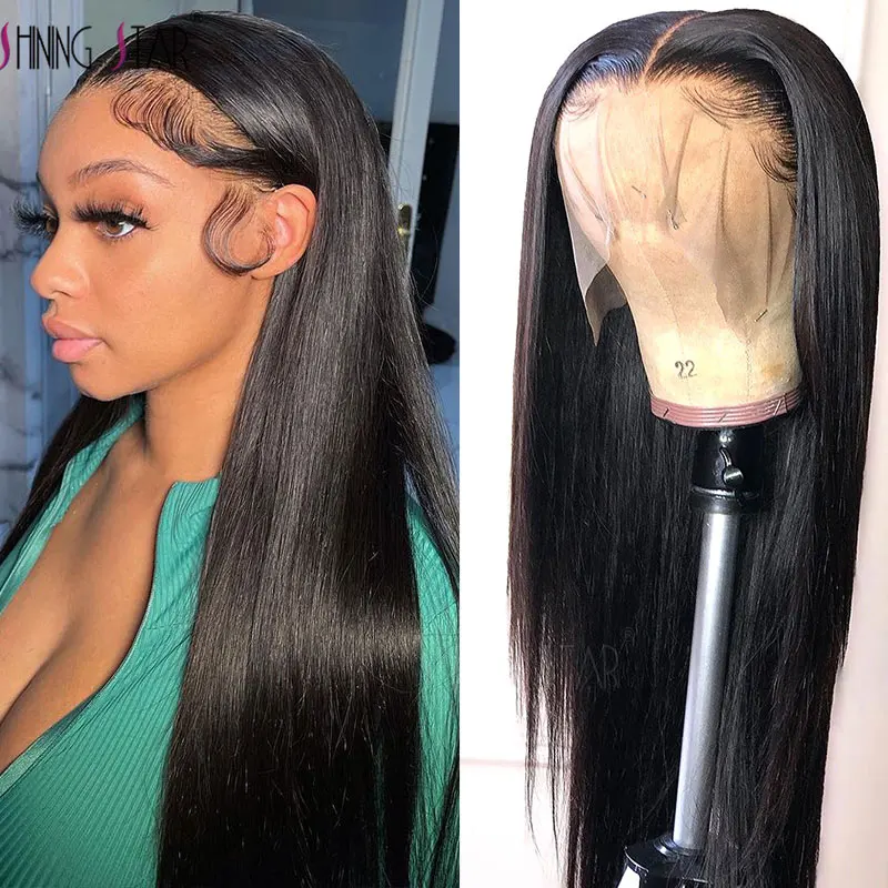 Straight Lace Front Human Hair Wigs HD Transparent 13x4 Lace Frontal Wigs Pre Plucked Brazilian Smooth Lace Front Wigs For Women