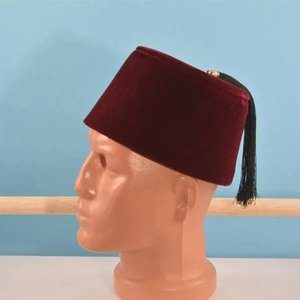 

WONDERFUL KORGINAL Ottoman Fez Claret Red , Exotic Ottoman Hat.