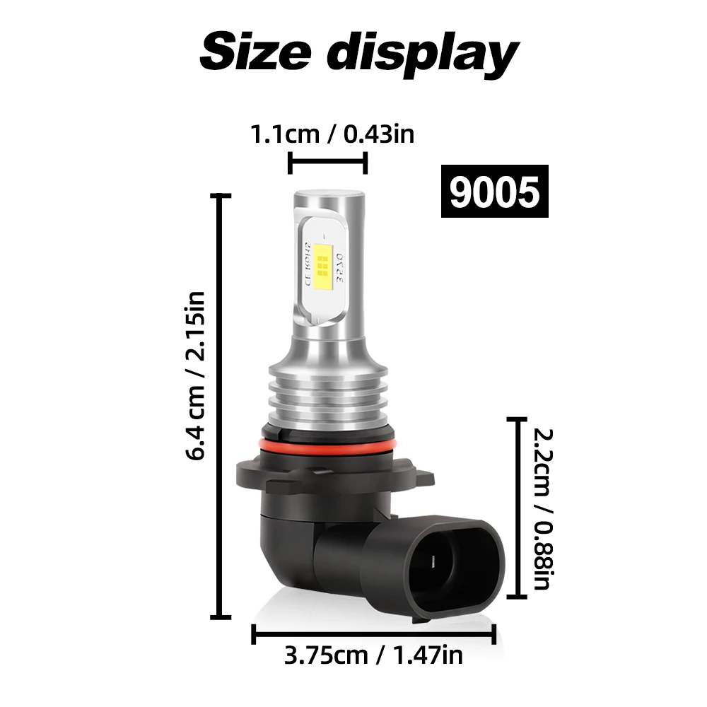 

2 шт. 3570 CSP H7 H11 Светодиодные противотуманные фары 20000LM 9005 9006 Противотуманные фары 6000K Белые автомобильные аксессуары 12 В Plug And Play 360 градусов освещение 100 Вт
