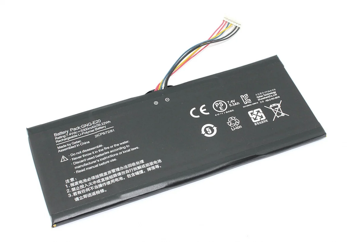 Аккумулятор для Gigabyte Ultrabook U21MD Series, p/n: GNG-E20, 7.4V (5300mAh)