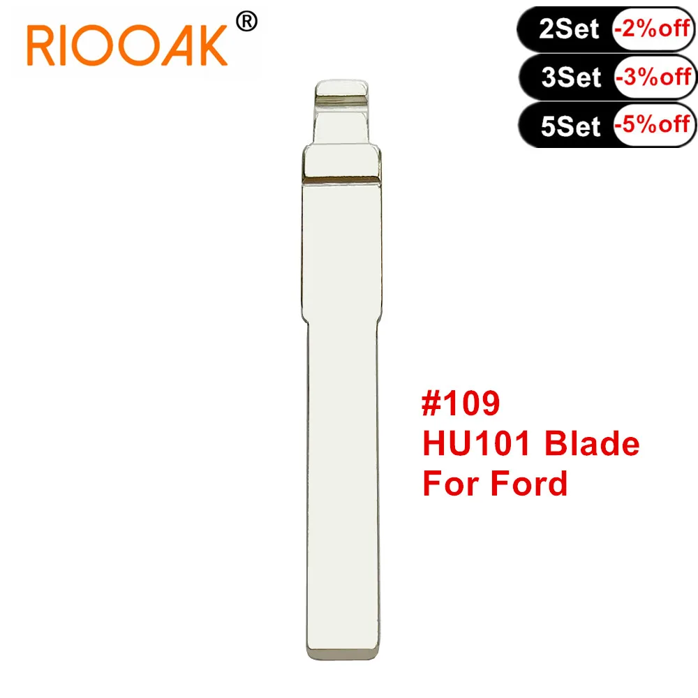 

10pcs Flip Key Replacement Remote Car Blank Uncut Key Blade #109 HU101 For Ford Focus Mondeo Fusion Fiesta Galaxy