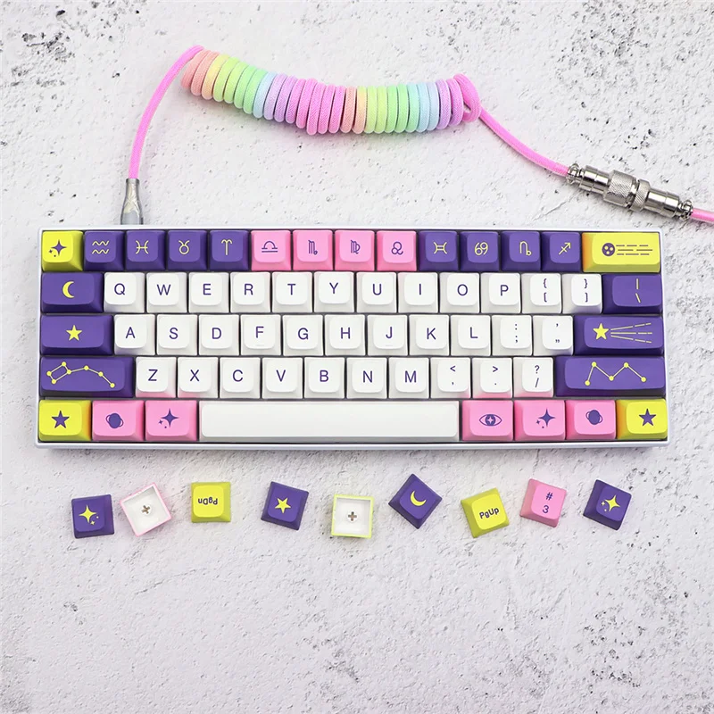 Пользовательская Астрология PBT 143 клавиши механическая клавиатура XDA профиль Cherry