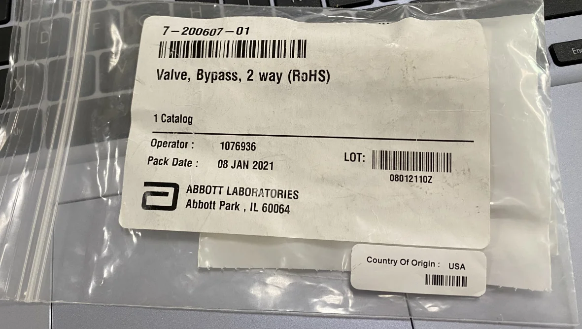 

Клапан Abbott, отключение, 2-ходовой 7-200607-01 (новый, оригинальный)