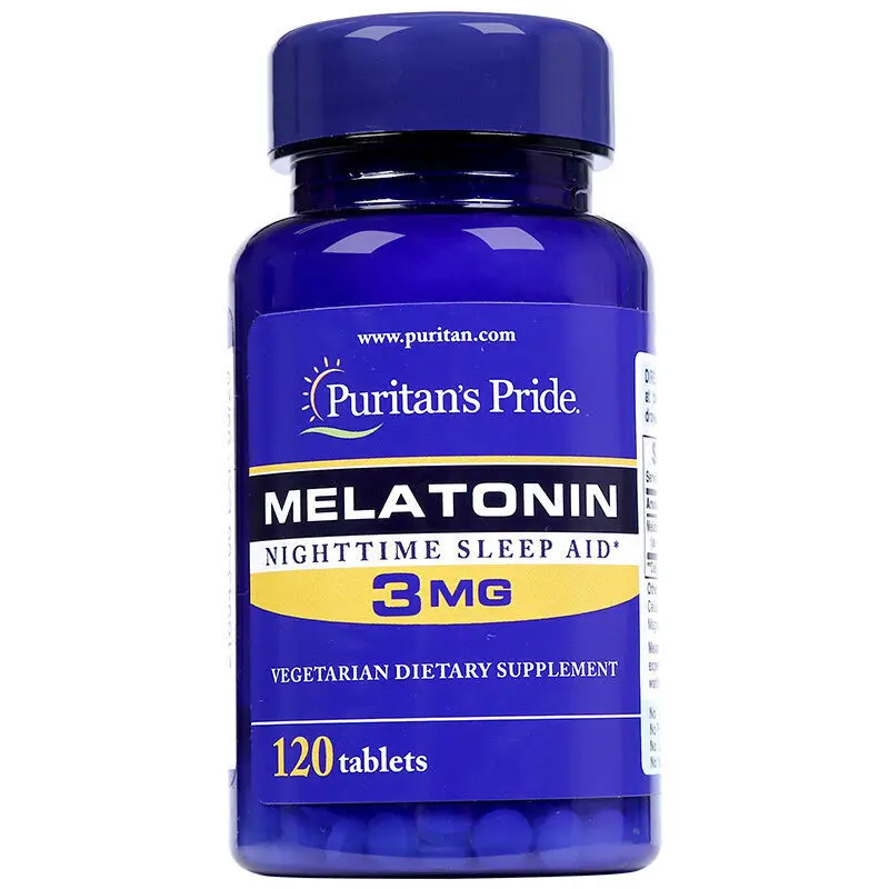 

Melatonin 3 mg 120 capsules Melatonin Capsule sleep well anti aging Free Shipping