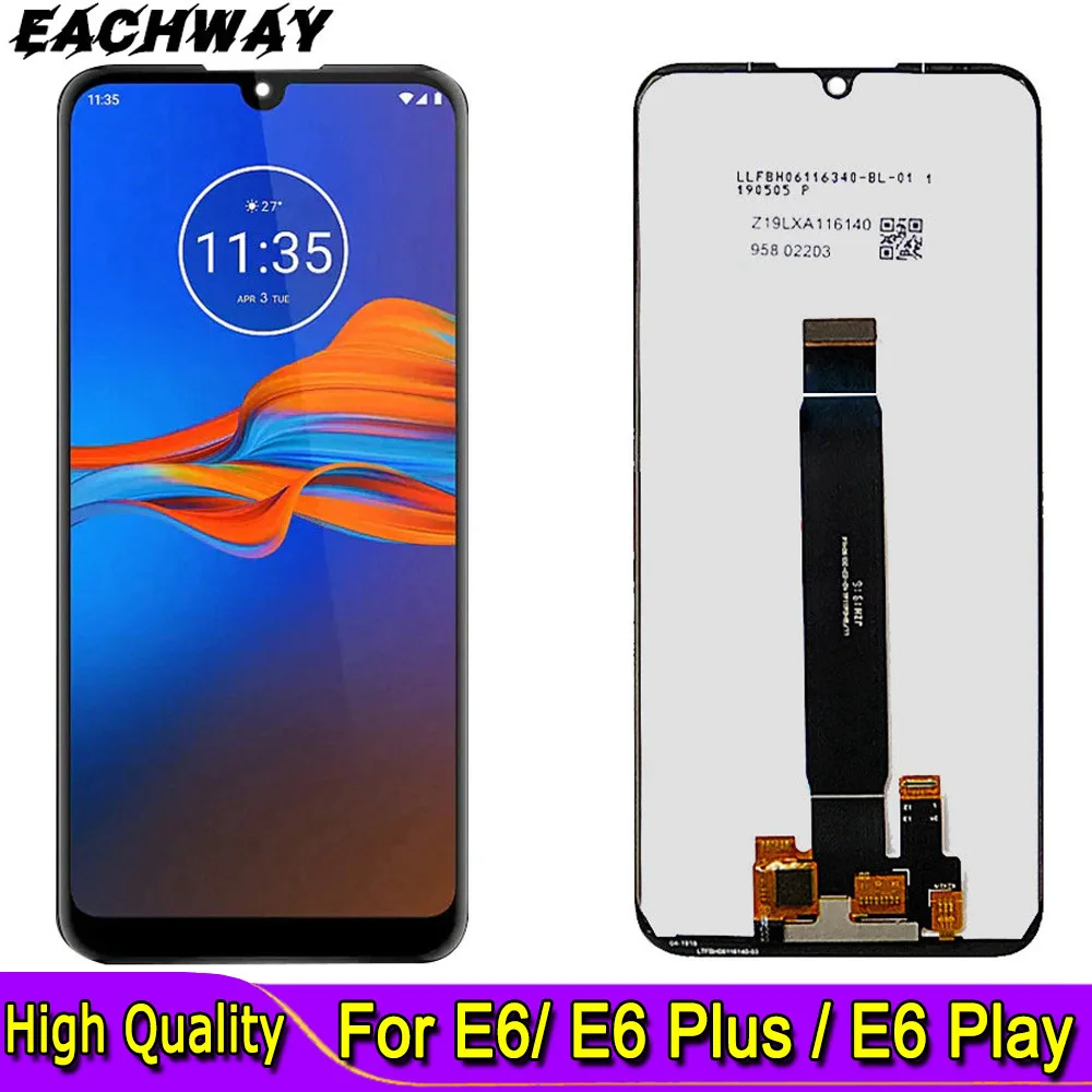 ЖК-дисплей с сенсорным экраном и дигитайзером в сборе для Motorola Moto E6 Plus E6 Play