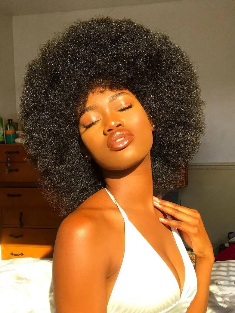 

Afro Kinky Short Curly Human Hair Wigs With Bangs Fluffy Curly Bob Wig Jerry Curly Wig For Black Women Full Machine Made Wig