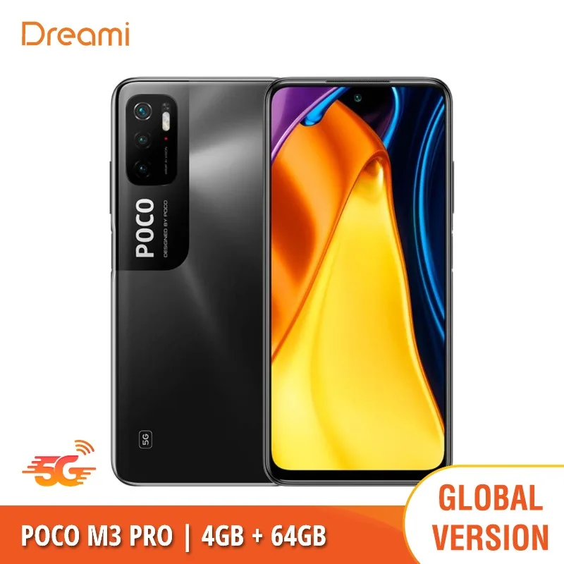 Cena [Wersja Globalna] POCO M3 PRO 5G - MediaTek Dimensity 700 | 5000mAh | 48MP Potrójny Aparat Fotograficzny Smartphone Mobile