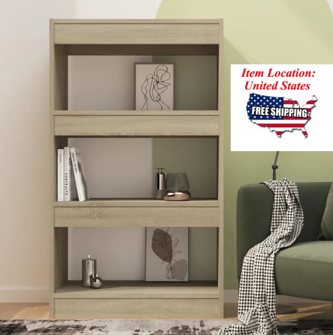 

Book Cabinet/Room Divider 23.6"x11.8"x40.6" Wood, , modern shelf furniture, living room furniture, bedroom, room, dressing