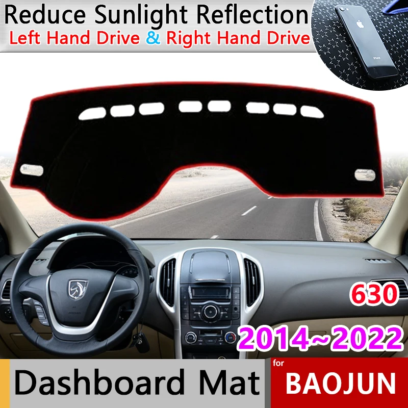 

Коврик для приборной панели, коврик, коврик для Chevrolet Optra Baojun 630 610 2014 ~ 2022 2015 2016 2017 2018 2019 2020 2021, теневая накидка, противогрязный, противосолнцеза...