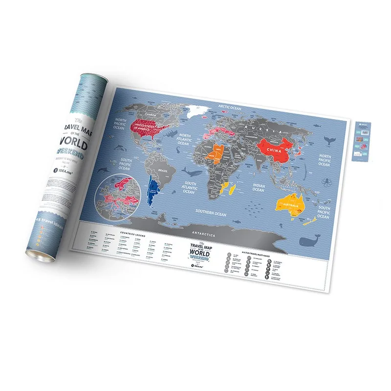 Скретч-карта мира Weekend World Travel Map |