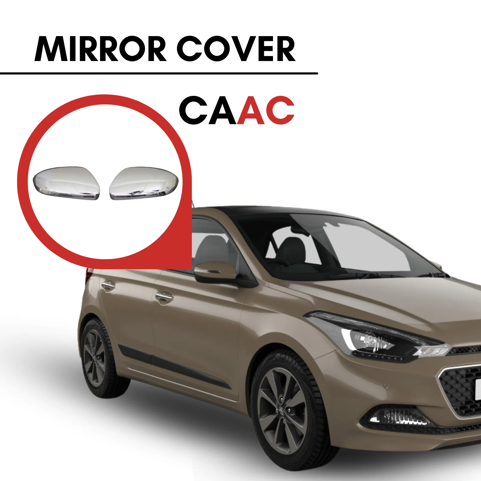 

FOR HYUNDAI İ20 2014-2020 2 PCS CHROME SIDE MIRROR COVER STAINLESS STEEL MOUNTING HARDWARE INCLUDED PROOF PROTECTION MODEL ACCESSORY