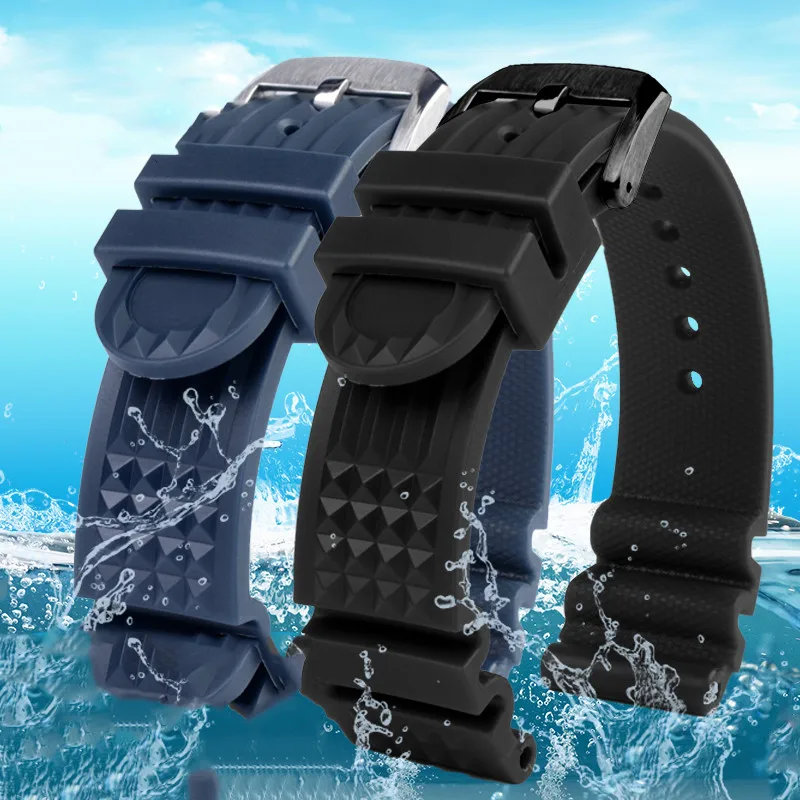 

Silicone Watch Strap for Seiko Watch for Citizen 20mm 22mm Men Sport Diving Waterproof Rubber Wrist Band Bracelet Accessories