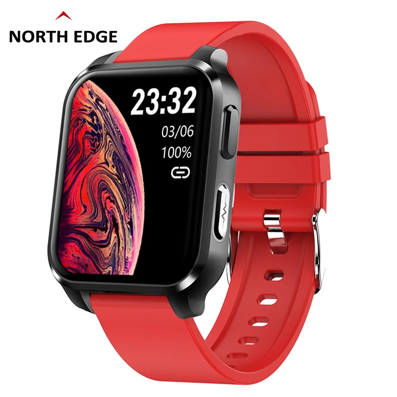 

NORTH EDGE Smart Watch Men ECG+PPG Blood Oxygen Pressure Blood Temperature Sespiration Rate Smartwatch Bluetooth for Androis IOS
