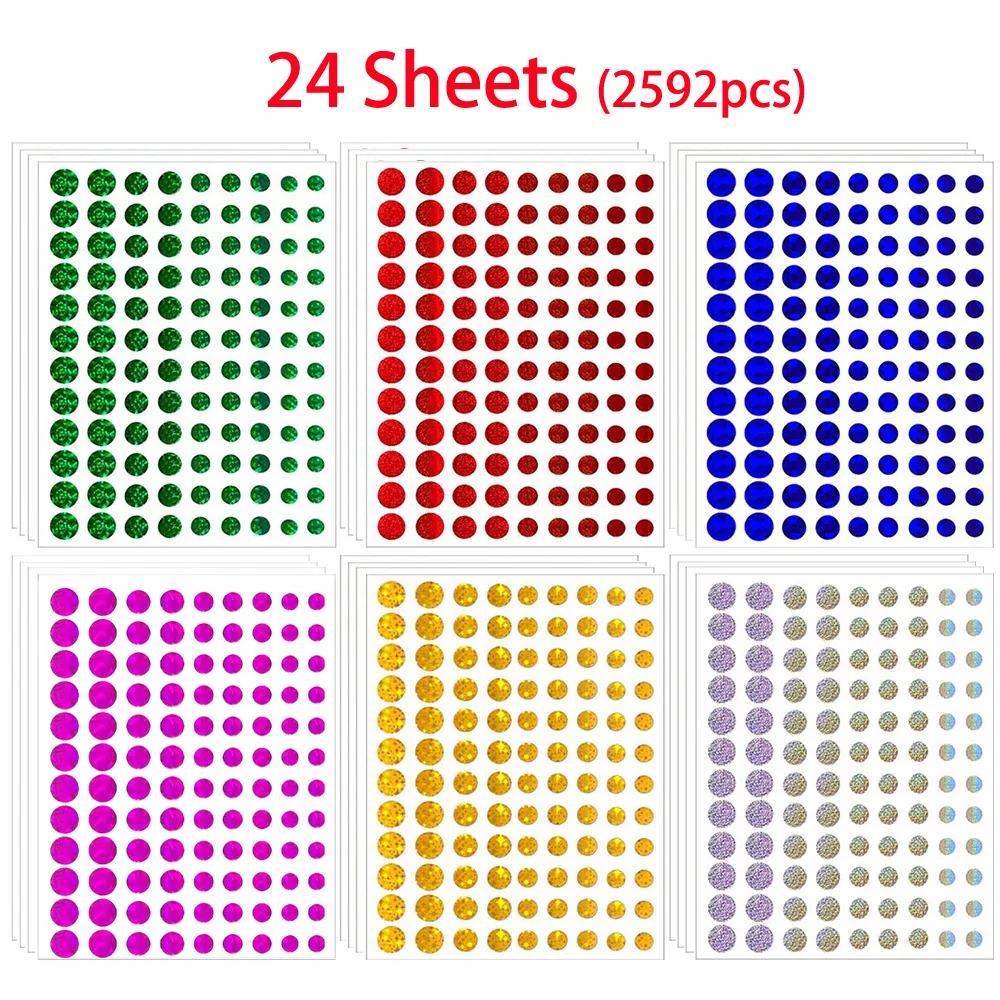 

Голографические блестящие наклейки для канцелярии