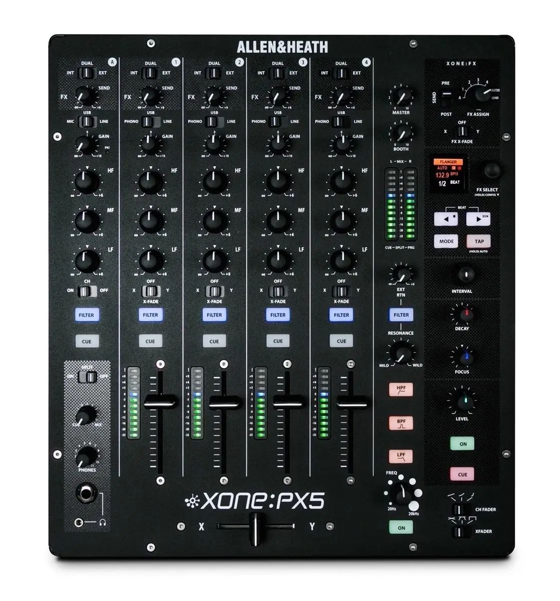

(Новая скидка) Allen & Heath Xone:PX5 4 + 1 DJ микшер с звуковой картой