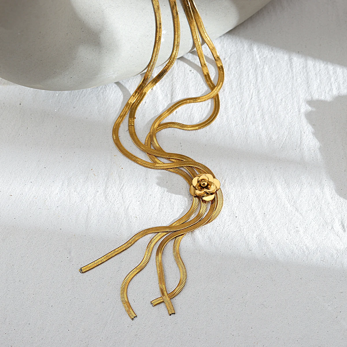 Трендовая многослойная цепочка Greatera из нержавеющей стали чокер для женщин