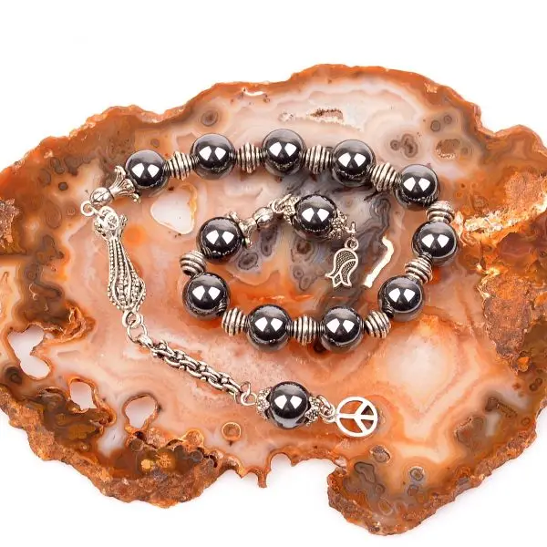 

Гематитовый камень Zaza молитва Beads-10mm
