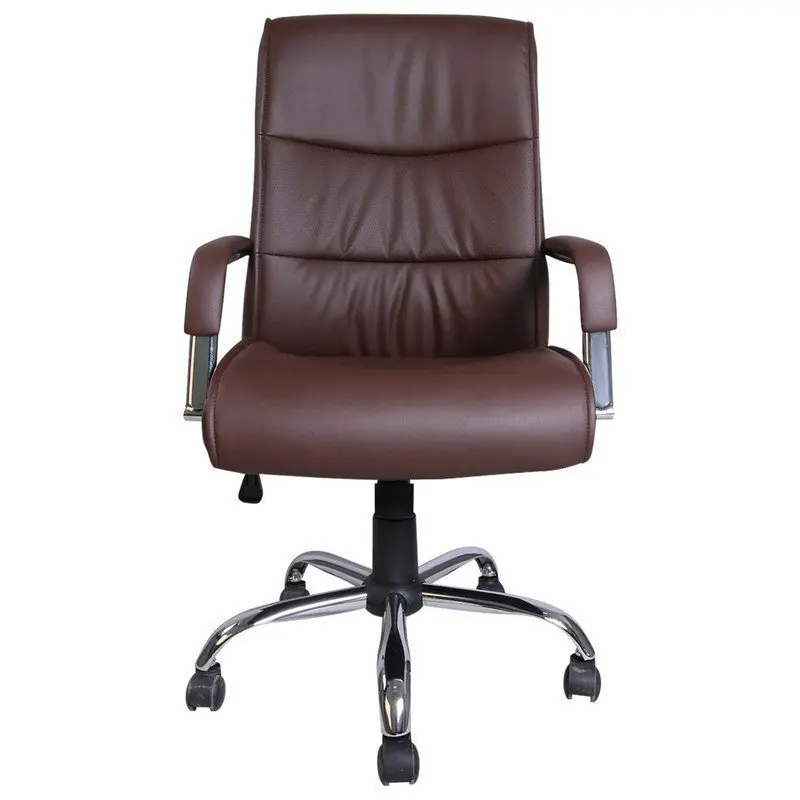 Кресло офисное BRABIX Space EX-508 экокожа хром коричневое 531164