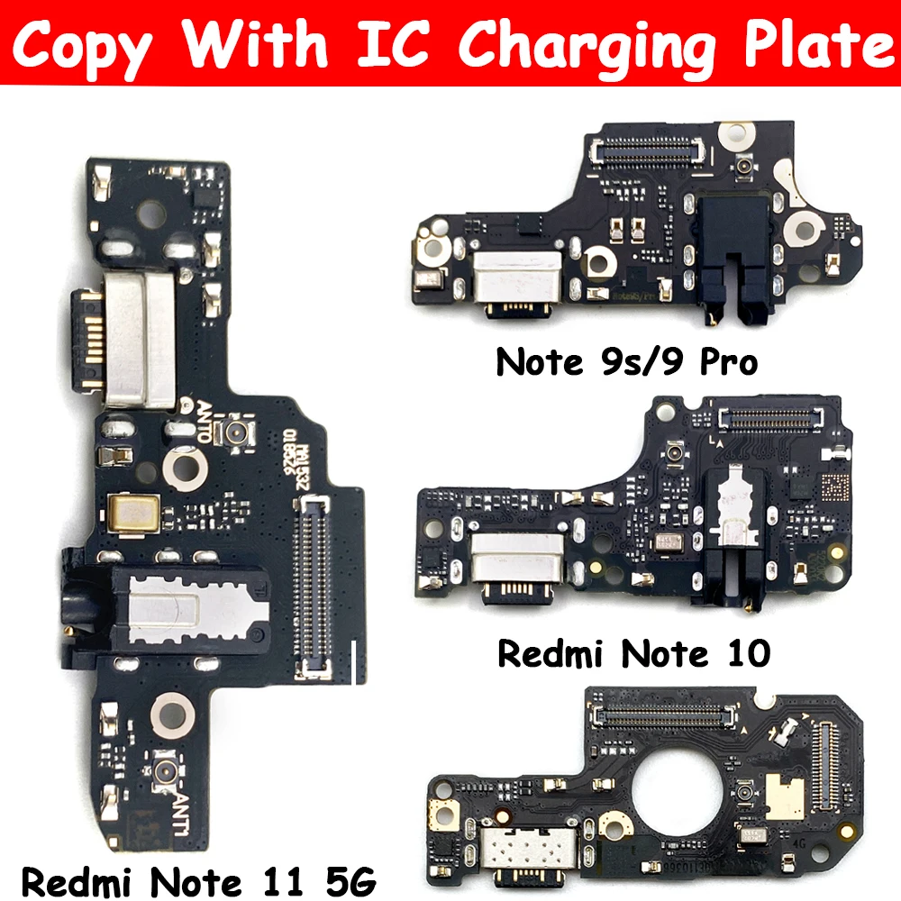 

New USB Charging Port Microphone Dock Connector Board Flex Cable For Xiaomi Redmi Note 11 10S 10 9S 9 Pro 5G