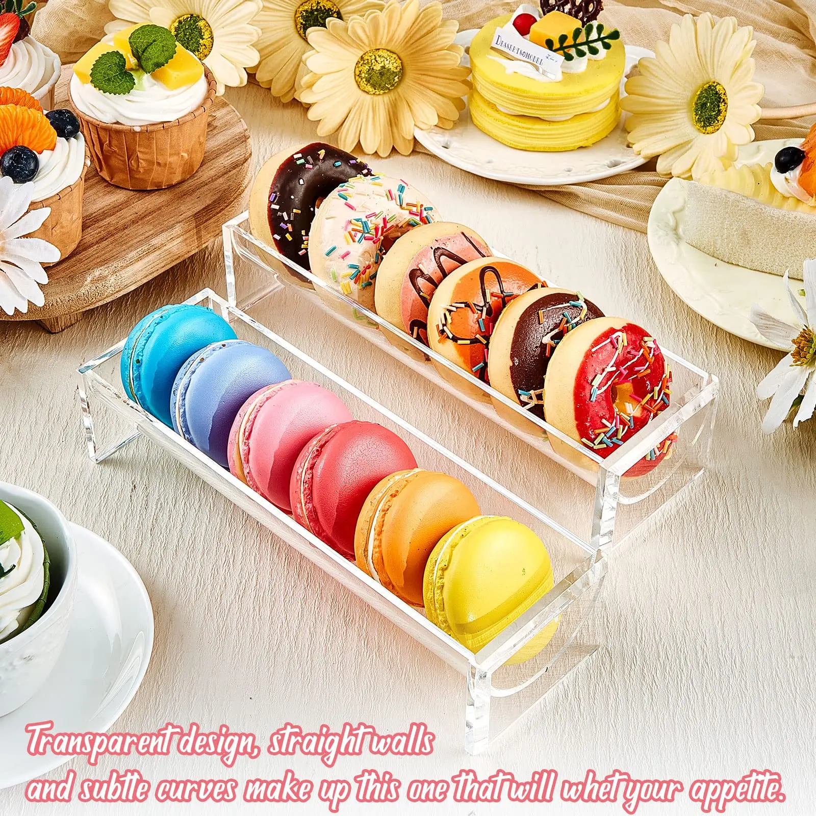 Прозрачный поднос для крекера прямоугольный держатель сервировки прозрачные