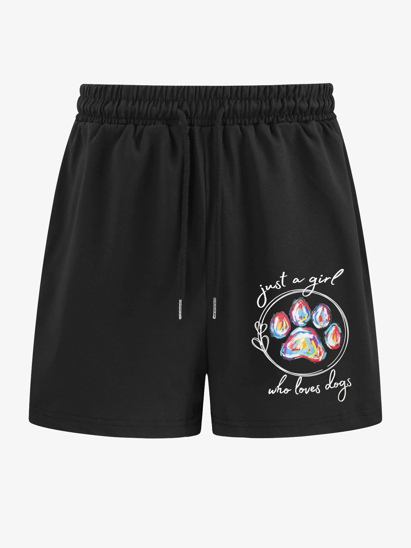 Шорты XUANSHOW с принтом Собачья лапа летние повседневные короткие штаны эластичным