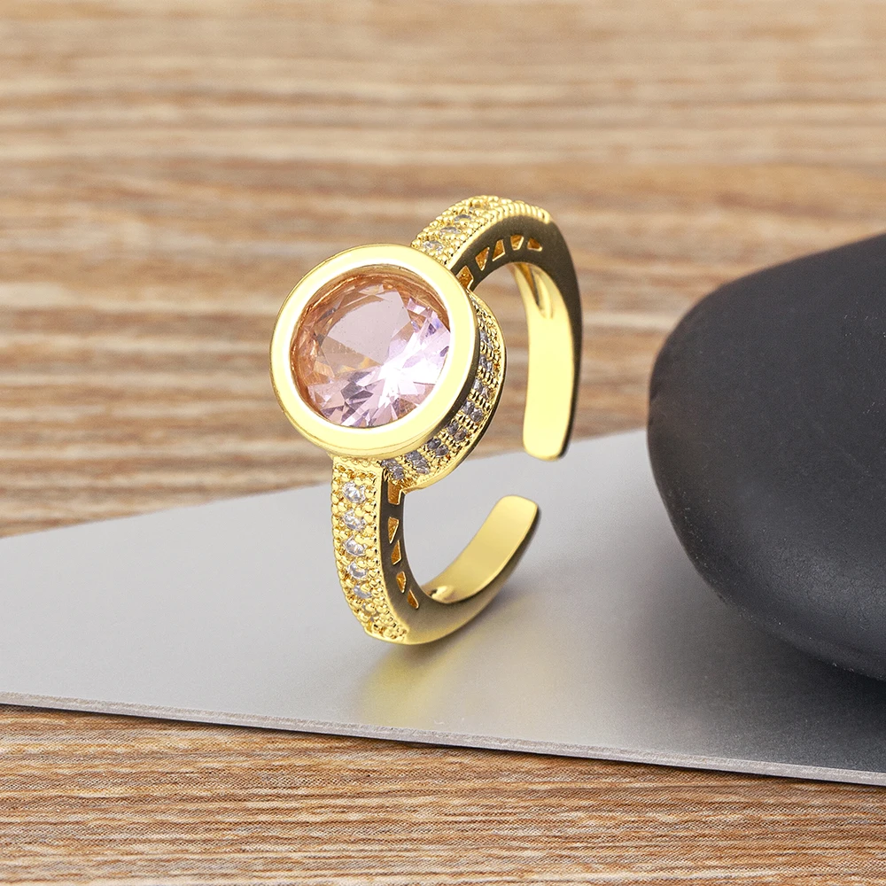 Изысканные роскошные кольца AIBEF 5 цветов регулируемые ювелирные изделия Женские