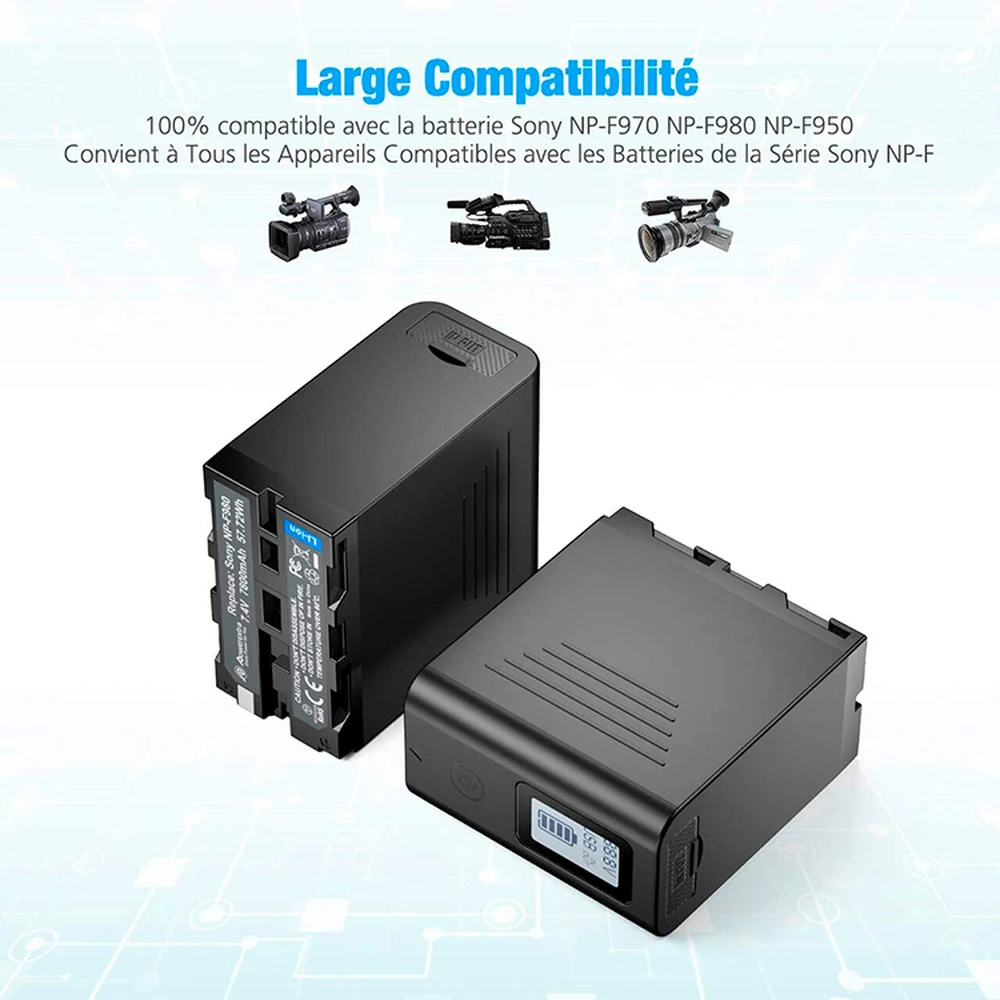 Аккумулятор Powerextra NP-F980 57.72 Втч PA-SNF980