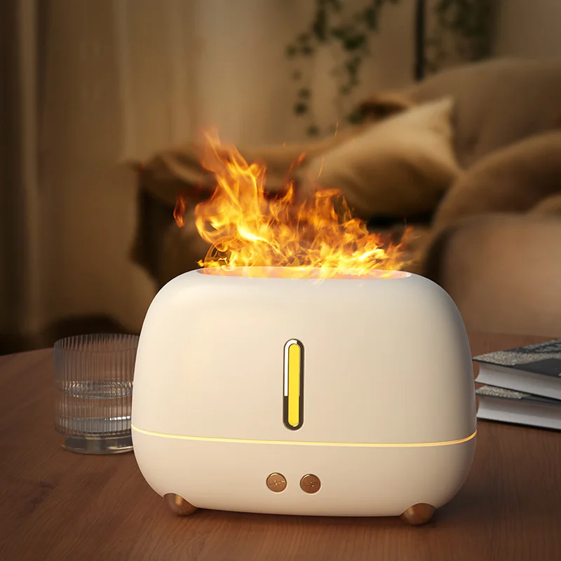 

2022 Newest-250ml 7 цветов распылитель пламени увлажнитель воздуха ультразвуковой распылитель с эффектом пламени ароматический распылитель эфирного масла для дома