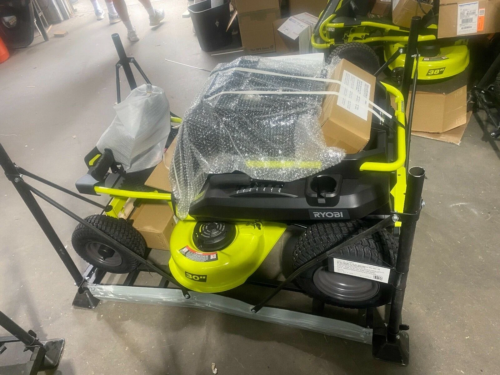 

Authentic Buy With Confidence New Outdoor Activities Ryobis 30in. 50Ah / 38 in. 75 Ah Battery Electric Riding Mower