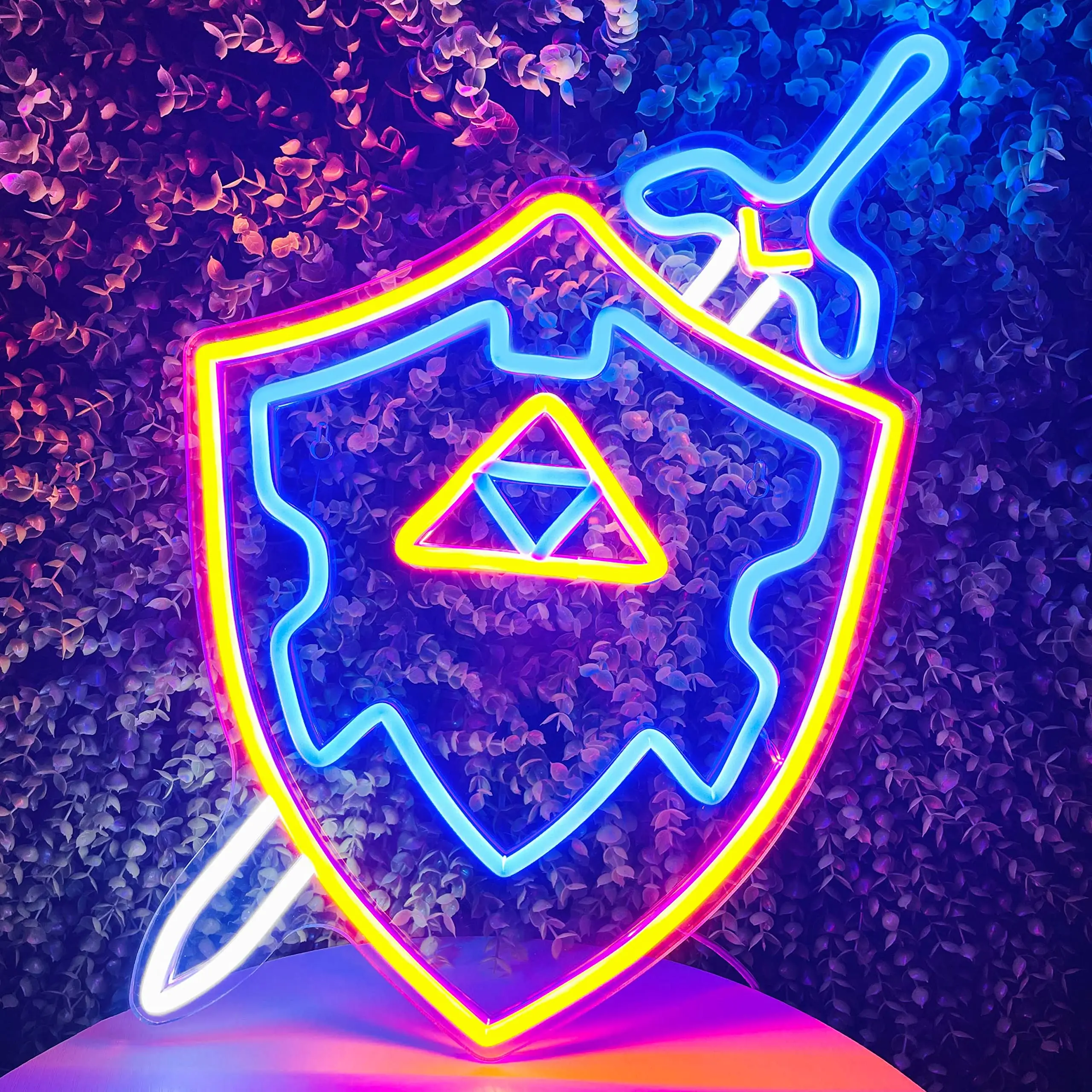 

Neon Sign Sword & Shield LED Sign Master Sword LED Neon Light Cool Game Room Decor Gaming Light Sword LED Signs Gamer Gifts