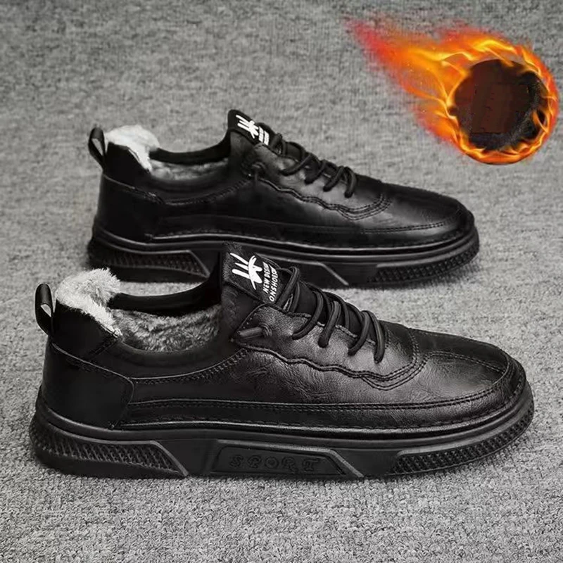

Winter Sneakers Men Shoes Loafers 2022 New Slip-On Warm Footwear Men's Walking Shoes Lightweight Moccasin chaussure homme