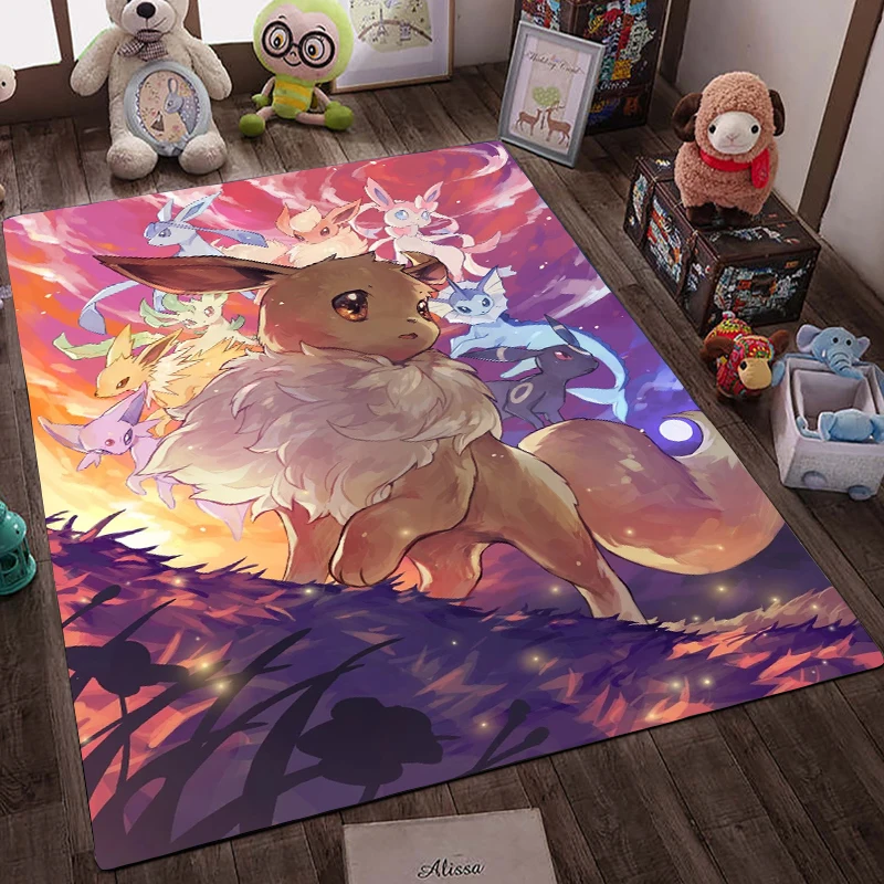 MINISO мультфильм Покемон милый Пикачу 3D ковер для спальни гостиной домашний диван