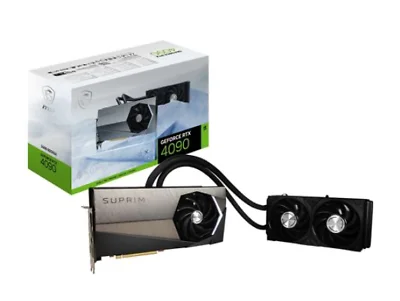 

Новая Видеокарта MSI NVIDIA GeForce RTX 4090 SUPRIM LIQUID X 24 ГБ GDDR6X GPU