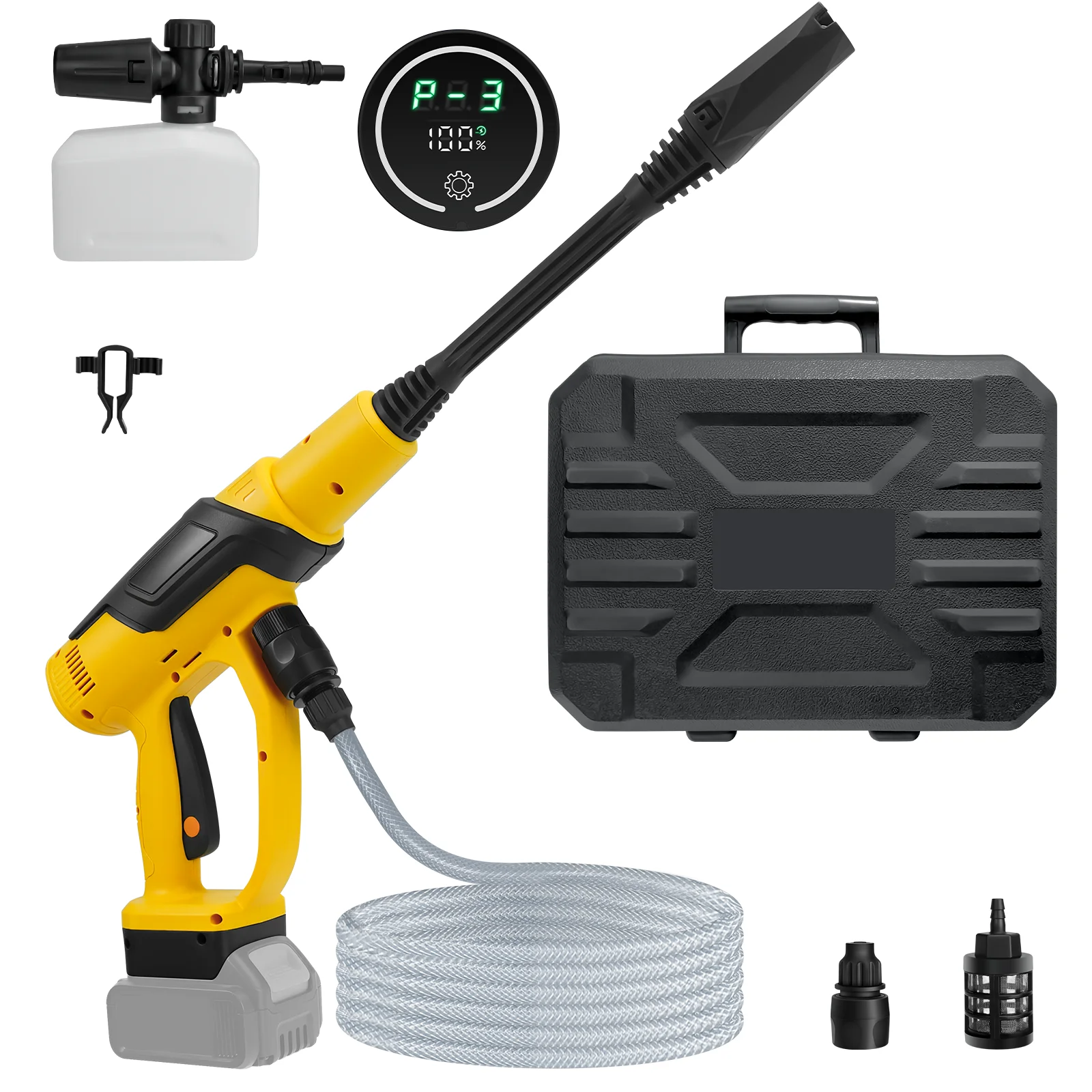 

Бесщеточная портативная мойка высокого давления RexLeLXB 380 Вт для аккумулятора Dewalt 20 В