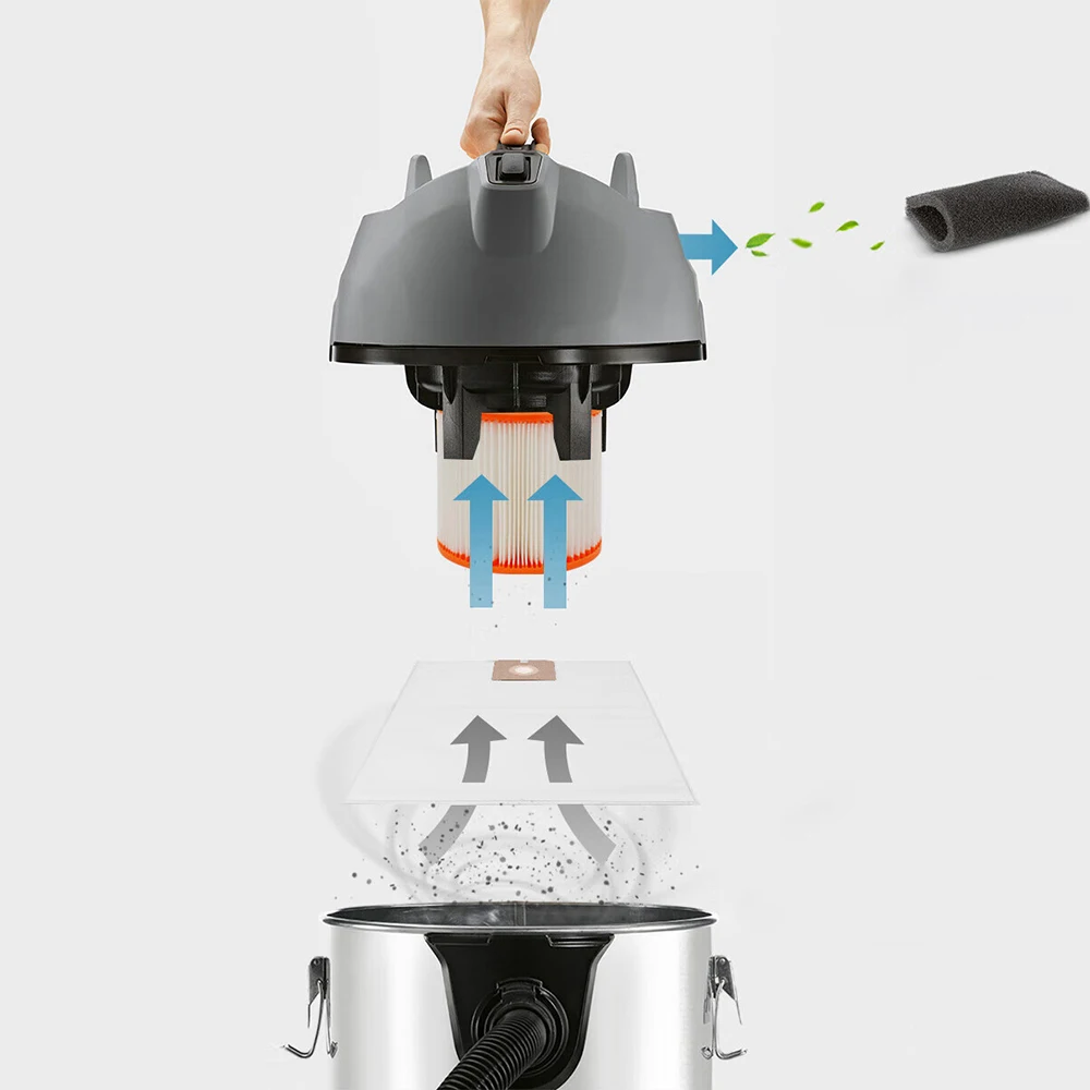 Пылесос Karcher промышленный с корпусом из нержавеющей стали Nt30/1 Plus для влажной и