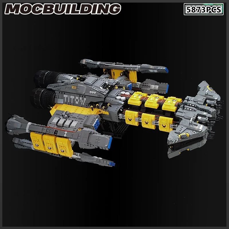 Battlecruiser MOC Building Block Movie Destroyer Frigate DIY Кирпичная модель Starfighter Сборочный комплект