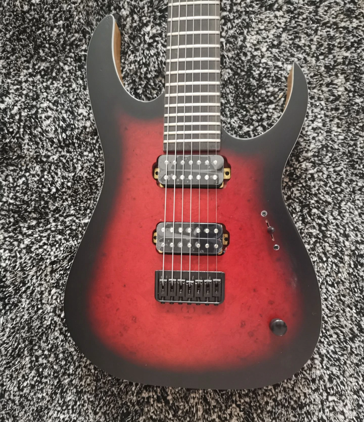 

New Custom Mayon 7 strings Duell QATSI Black-Red Gradient Electric Guitar Ebony fretboard Quilted Maplt Top Matt Finished