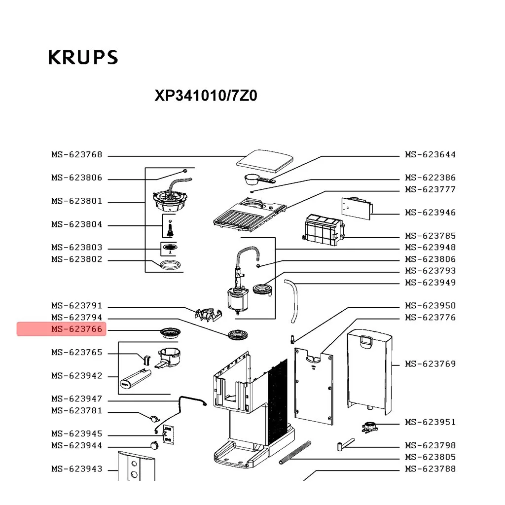 1-cup filter MS-623766 Krups