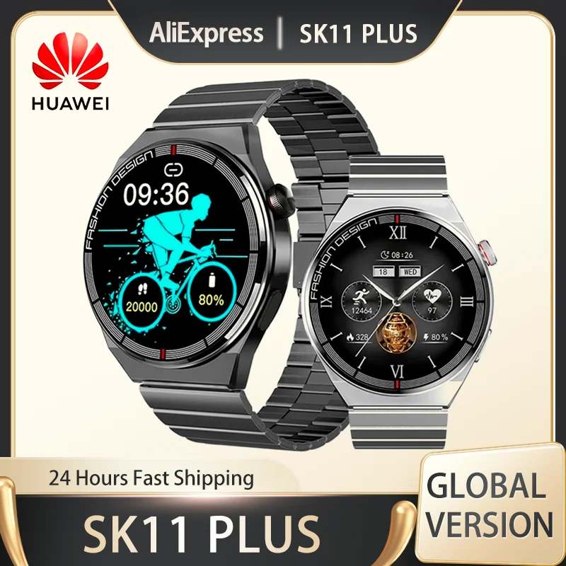 

Huawei Smart Watch SK11 Plus High Refresh Heart Rate Monitoring Bluetooth Calling NFC Waterproof Wireless Charging Smartwatch