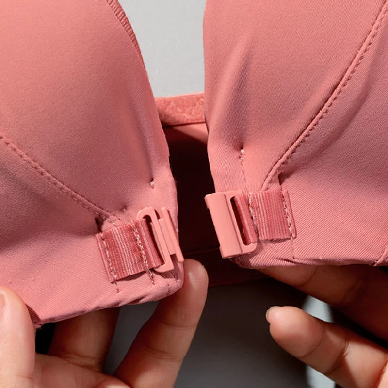 Women's Bra New  Front Buckle Bra For Women Front Closure Push Up Bras No Rims Sexy U-Shaped Beautiful Back Women's Bra