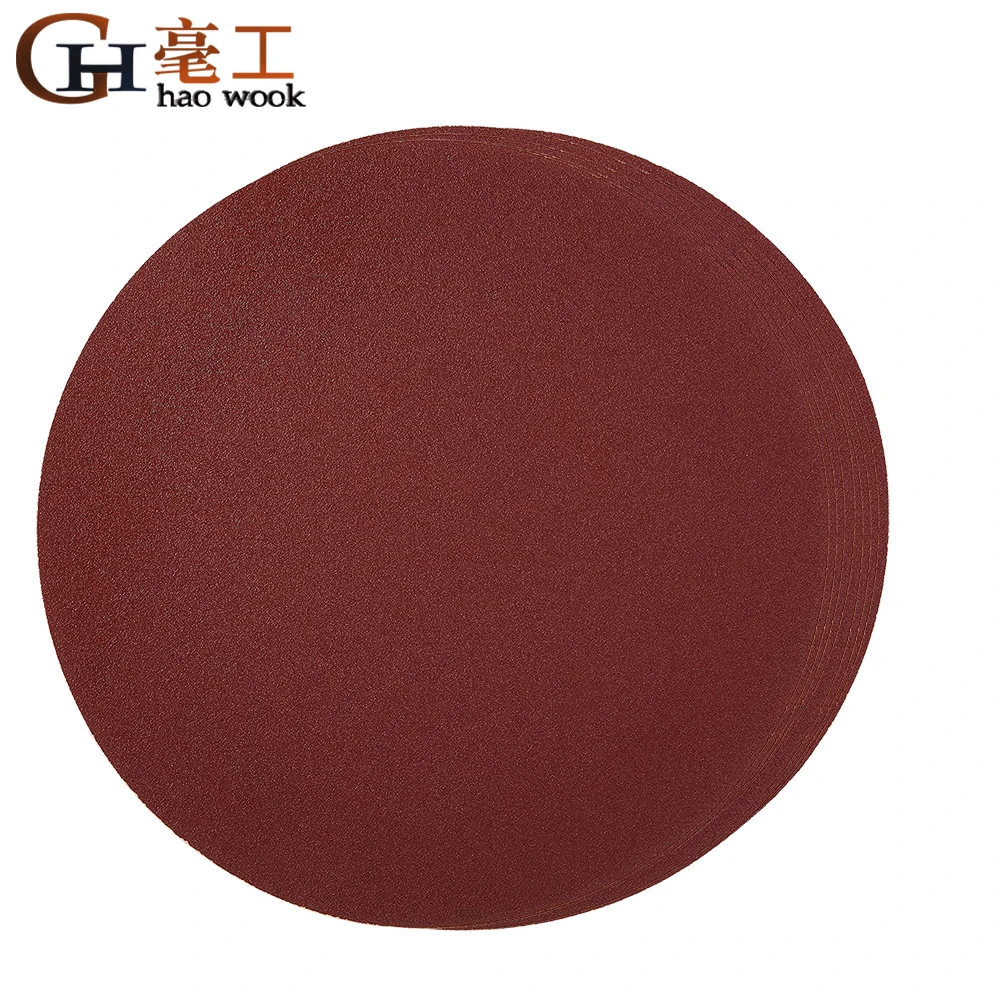 

10pcs 4 inch round sandpaper disc flocking self adhesive sandpaper 100mm woodworking sandpaper air mill polishing sandpaper