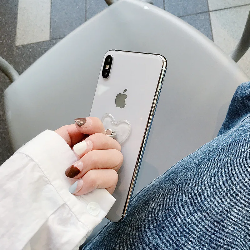 Простой Прозрачный держатель для мобильного телефона с вращением на 360 ° и