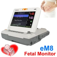 em8 10 touch screen fetal monitor prenatal ctg machine fhr toco fmov ultrasound baby heart doppler foetal cardiotocograph