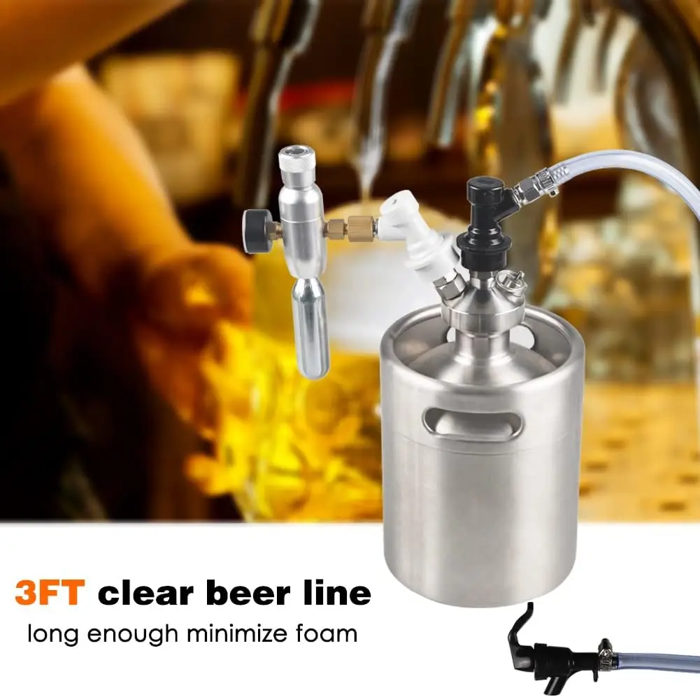 MUGLIO Corny Keg 3/16 &quotLip Lock Line в сборе Шаровой замок Разъединительный кран для пикника с