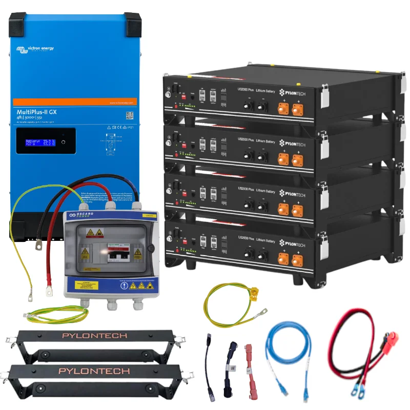 

Kit Batterie Autoconsommation et Secours - VICTRON ENERGY/Pylontech 3 à 5kW et 4.8 à 9.6 kWh