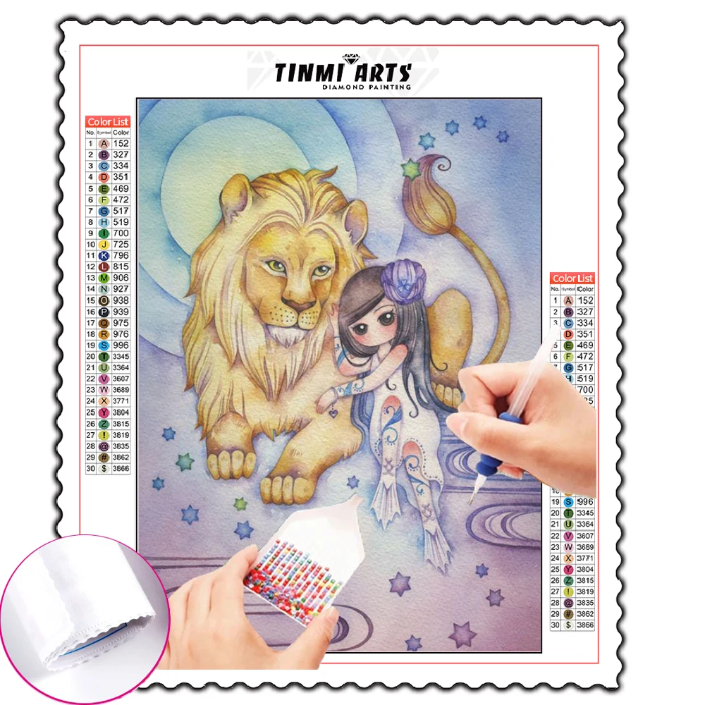 

DIY Cartoon Girl 5D Diamond Painting Flowers Animal Full Round Drill Diamond Embroidery Gift Cross Stitch Kits Home Decor