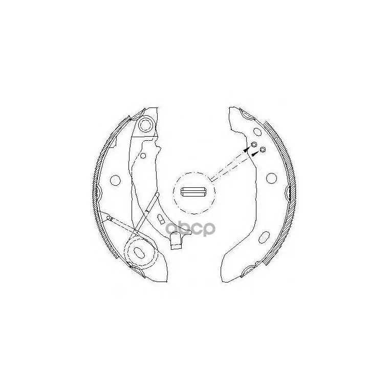 Колодки Торм.Бараб.[180x42-Luc] Mercedes W168 A140/A160/A170cdi 7/97- Remsa арт. 4421.00